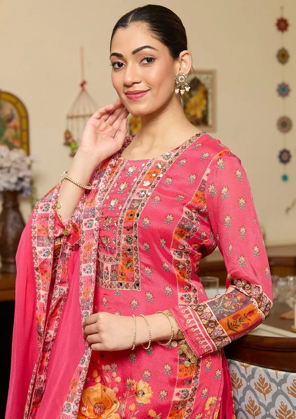 Rani_Pink_Mirrorwork_Crepe_Readymade_Salwar_Suit