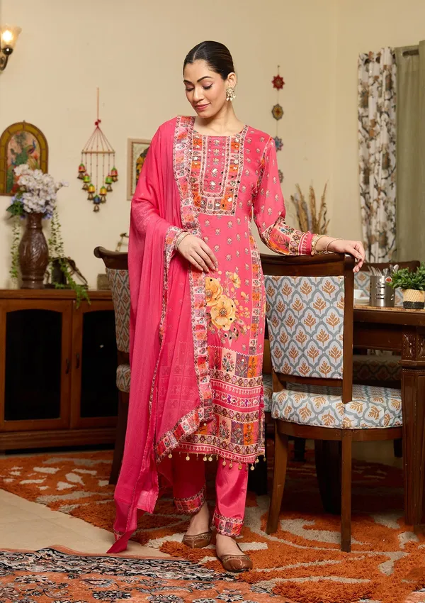 Rani_Pink_Mirrorwork_Crepe_Readymade_Salwar_Suit