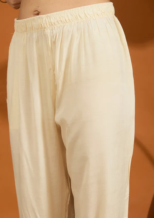 Beige_No_Work_Plain_Brocade_Readymade_Salwar_Suit