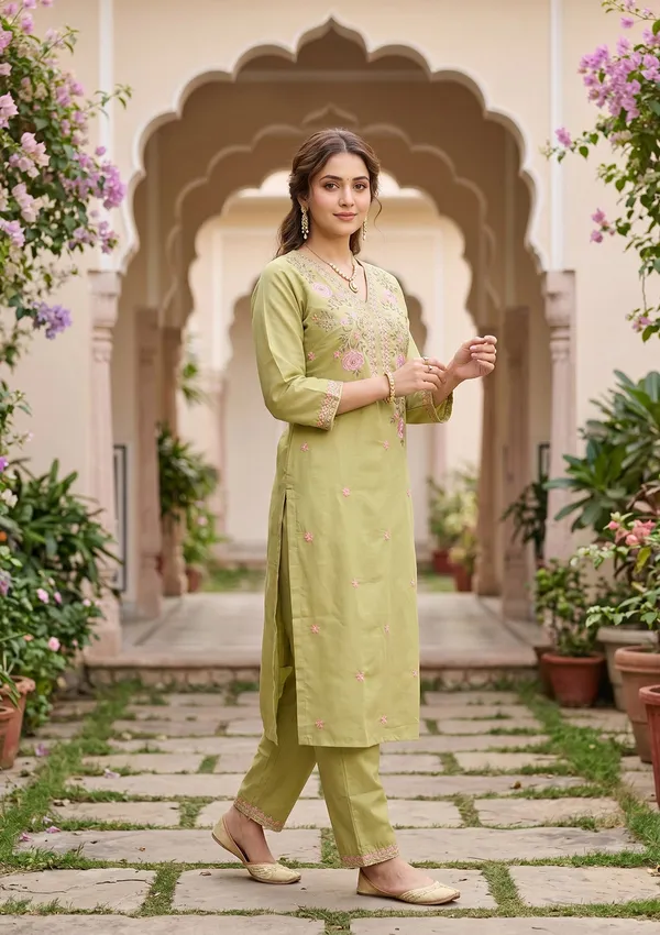 Pista_Green_Threadwork_Soft_Raw_Silk_Readymade_Salwar_Suit