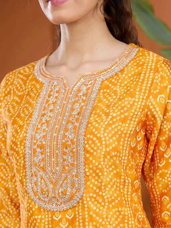 Mustard_Yellow_Cording_Raw_Silk_Readymade_Salwar_Suit
