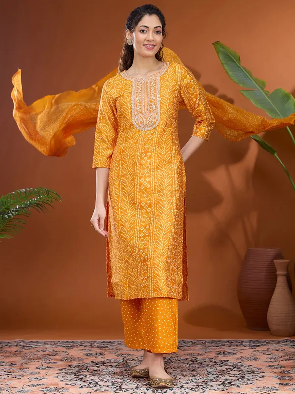 Mustard_Yellow_Cording_Raw_Silk_Readymade_Salwar_Suit