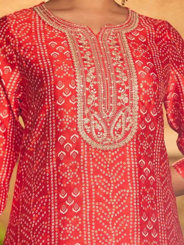 Red_Cording_Raw_Silk_Readymade_Salwar_Suit
