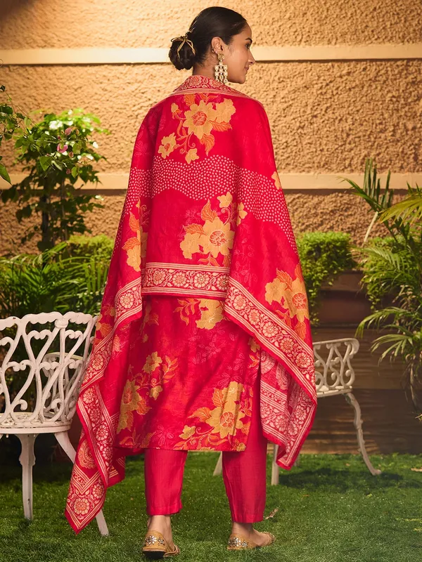 Rani_Pink_Cording_Soft_Raw_Silk_Readymade_Salwar_Suit