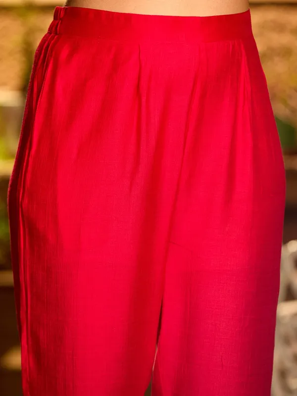 Rani_Pink_Cording_Soft_Raw_Silk_Readymade_Salwar_Suit