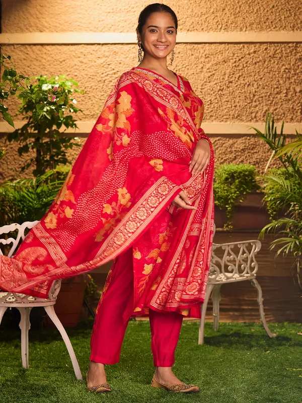 Rani_Pink_Cording_Soft_Raw_Silk_Readymade_Salwar_Suit