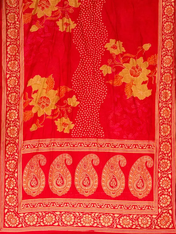 Rani_Pink_Cording_Soft_Raw_Silk_Readymade_Salwar_Suit