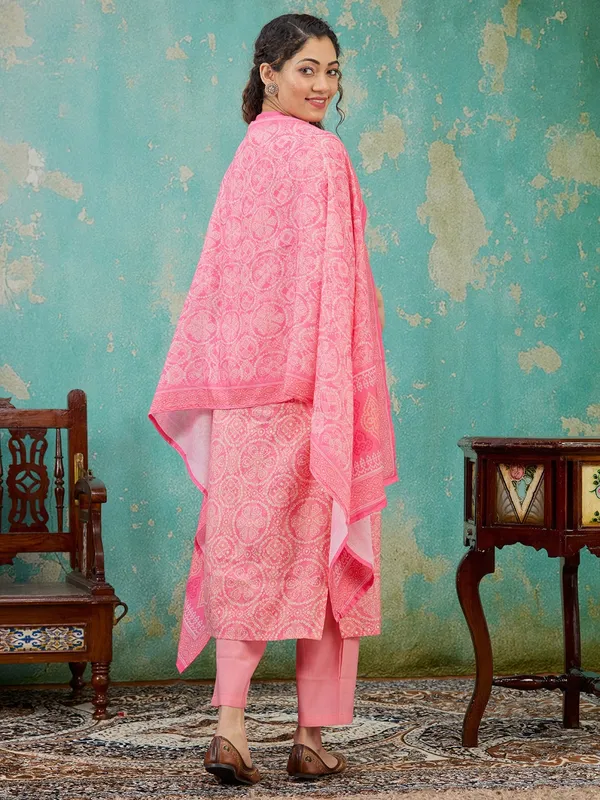 Pink_Threadwork_Chanderi_Readymade_Salwar_Suit