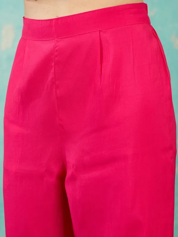 Rani_Pink_Cording_Chanderi_Readymade_Salwar_Suit