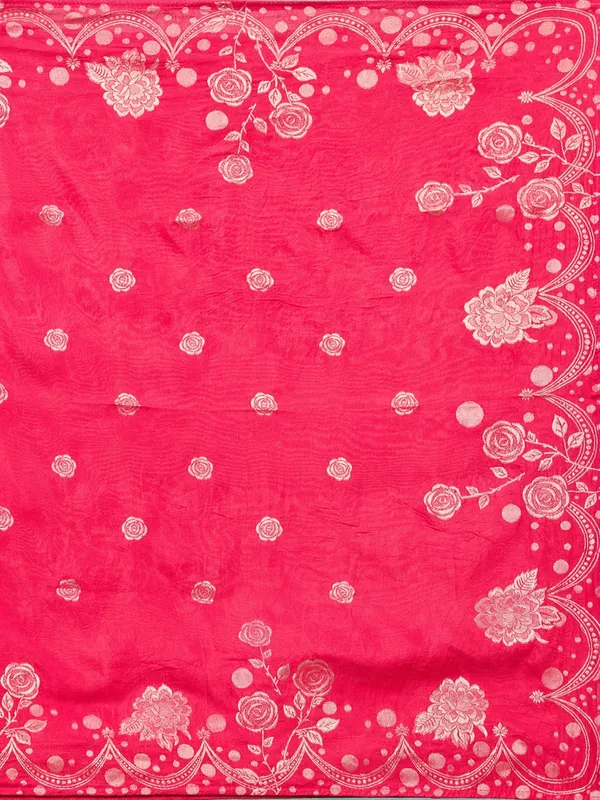 Rani_Pink_Cording_Chanderi_Readymade_Salwar_Suit