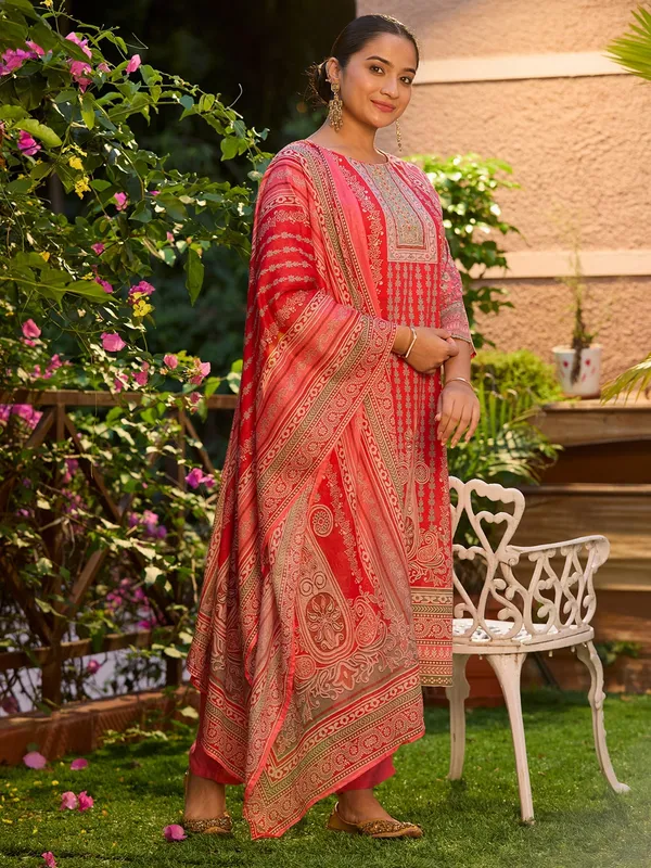 Gajari_Pink_Cutdana_Chanderi_Readymade_Salwar_Suit