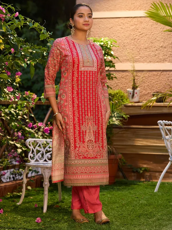 Gajari_Pink_Cutdana_Chanderi_Readymade_Salwar_Suit