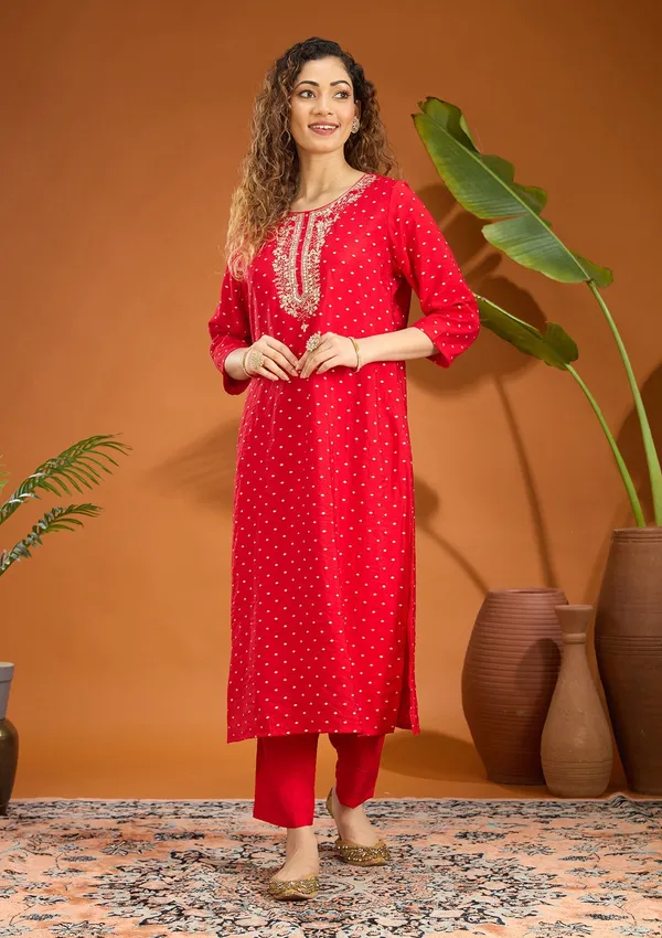 Red_Cording_Chanderi_Readymade_Salwar_Suit