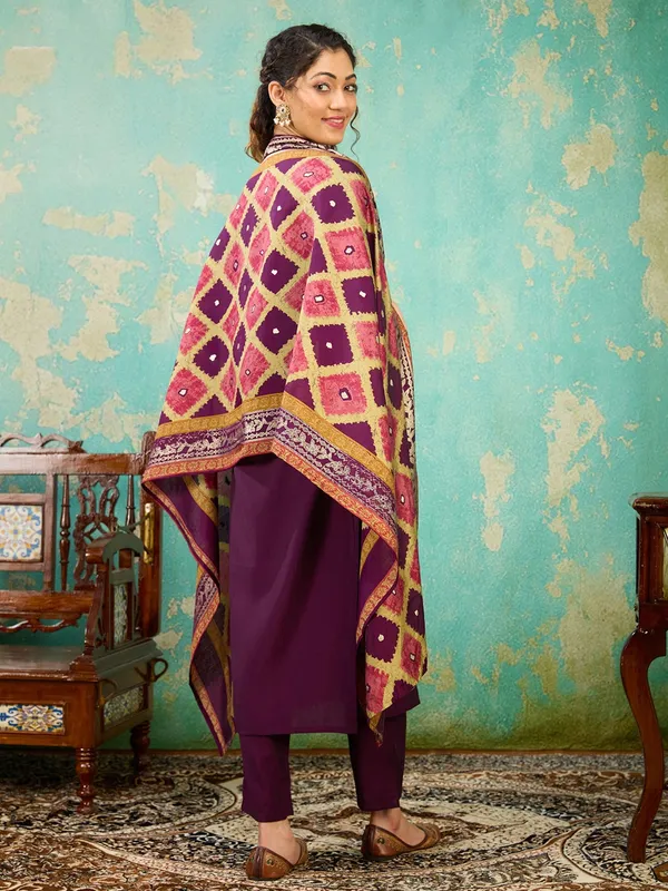 Purple_Zariwork_Soft_Raw_Silk_Readymade_Salwar_Suit