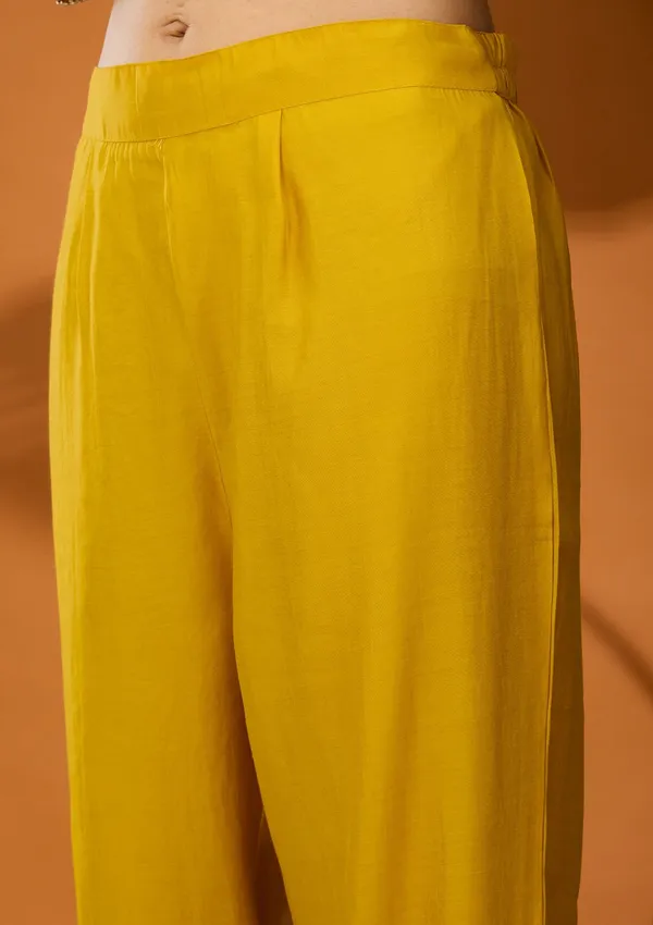 Yellow_Zariwork_Soft_Raw_Silk_Readymade_Salwar_Suit