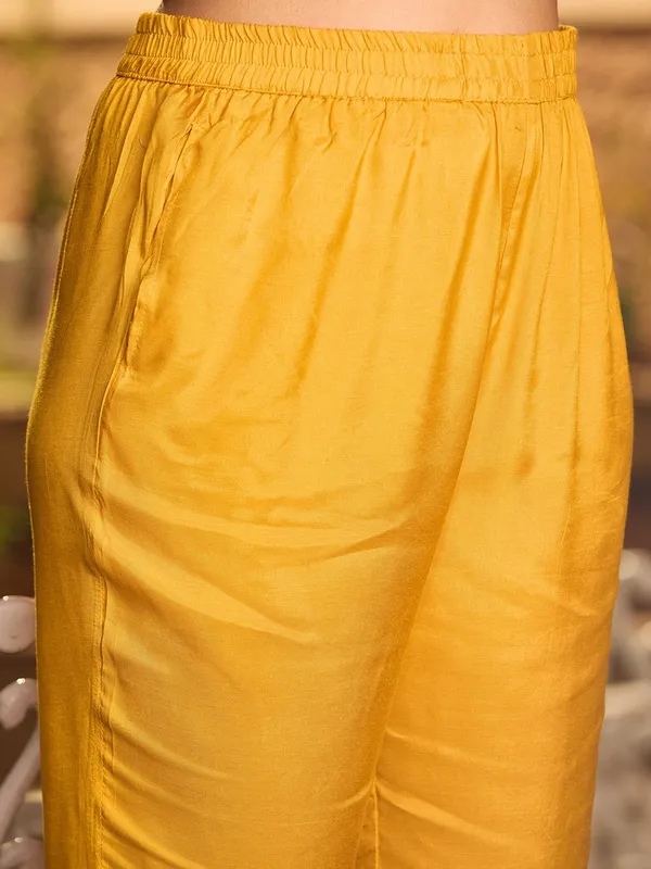 Mustard_Yellow_Sequins_Soft_Raw_Silk_Readymade_Salwar_Suit
