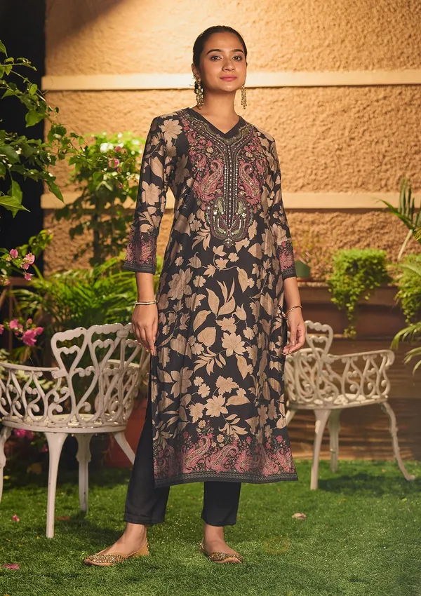 Black_Threadwork_Satin_Readymade_Salwar_Suit