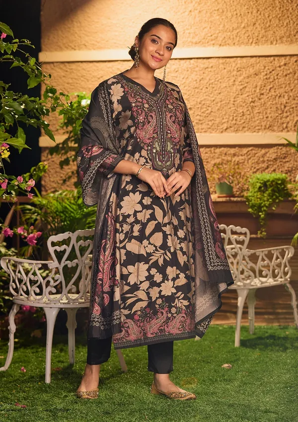 Black_Threadwork_Satin_Readymade_Salwar_Suit