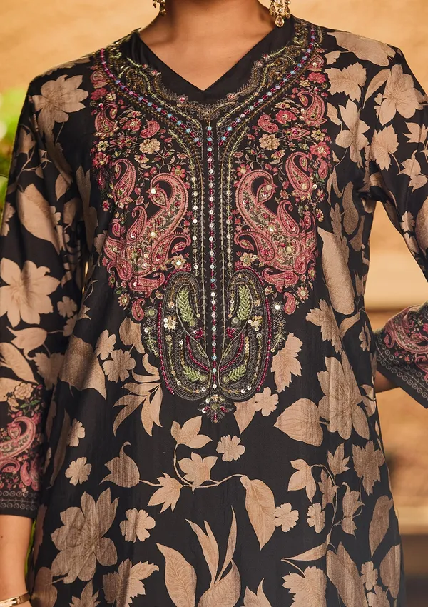 Black_Threadwork_Satin_Readymade_Salwar_Suit