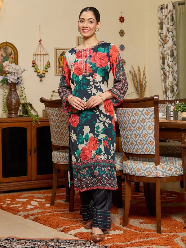 Navy_Blue_Mirrorwork_Chinon_Readymade_Salwar_Suit
