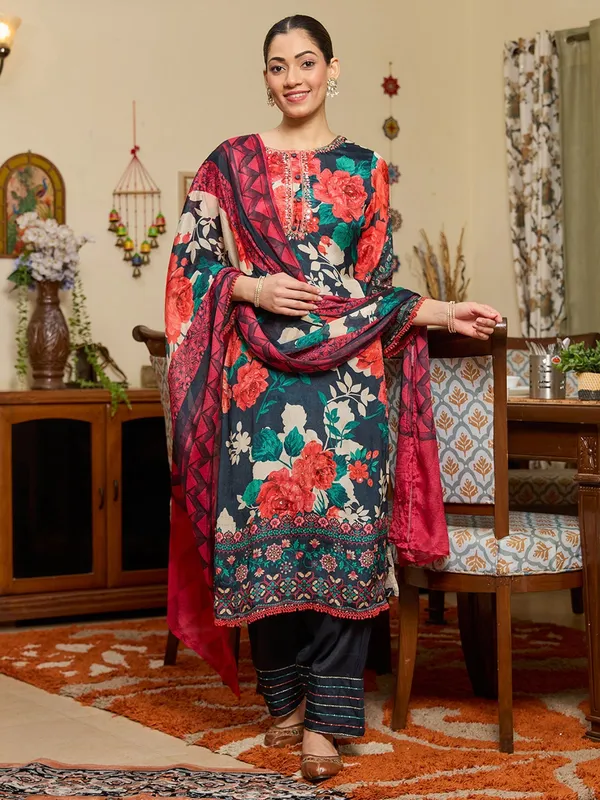 Navy_Blue_Mirrorwork_Chinon_Readymade_Salwar_Suit