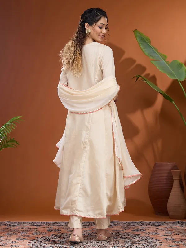 Beige_Cording_Chanderi_Readymade_Salwar_Suit