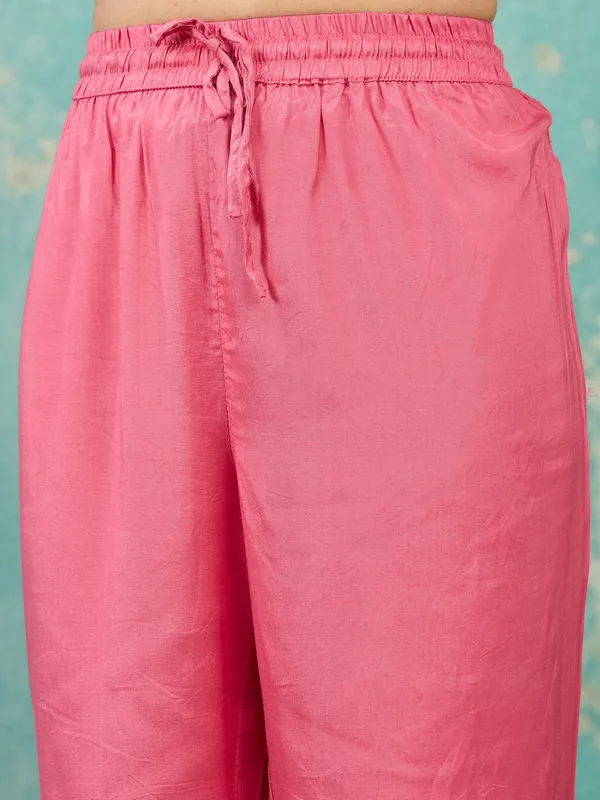 Gajari_Pink_Cording_Chanderi_Readymade_Salwar_Suit