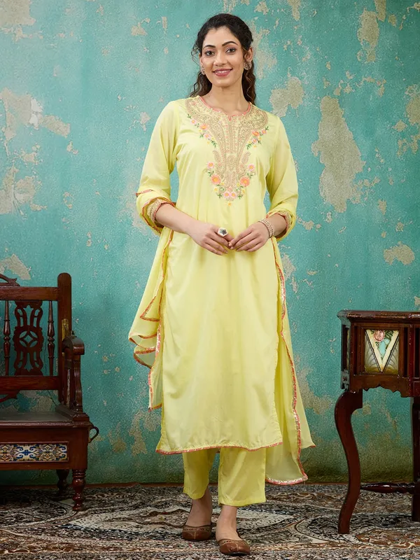 Yellow_Cording_Chanderi_Readymade_Salwar_Suit