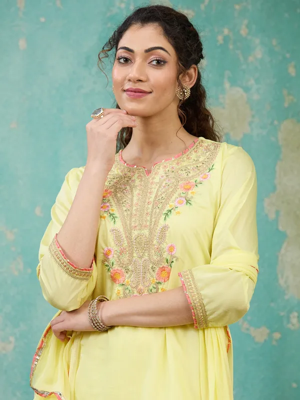 Yellow_Cording_Chanderi_Readymade_Salwar_Suit