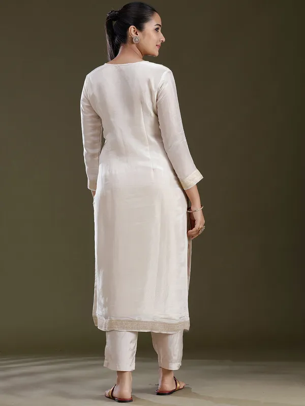 Cream_Zariwork_Gold_Brocade_Readymade_Salwar_Suit