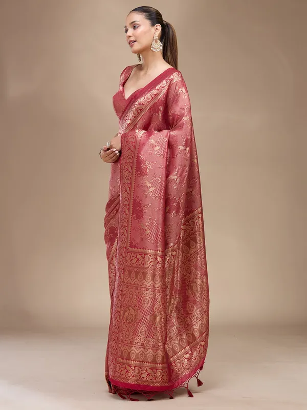 Maroon_Zariwork_Silk_Silk_Saree