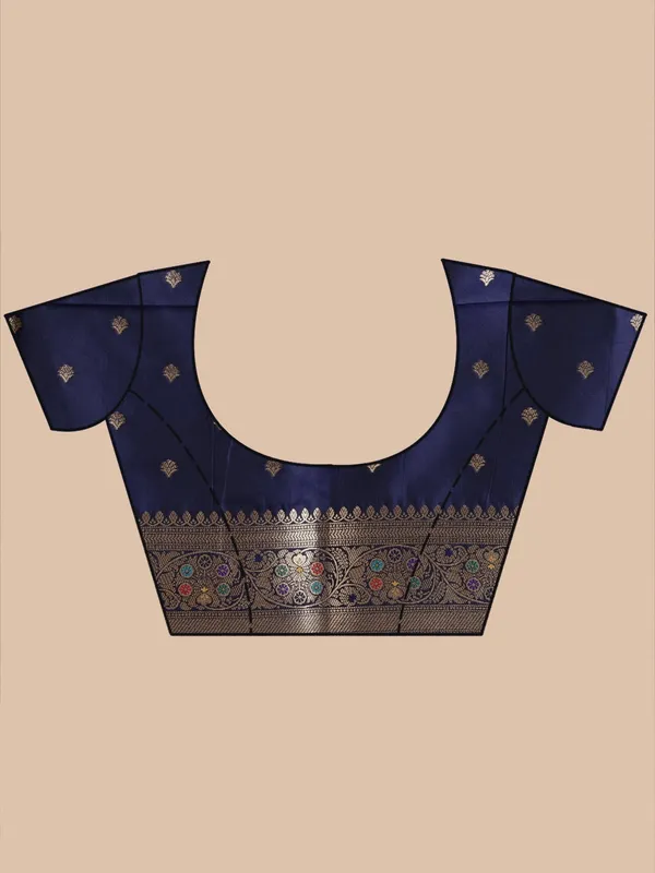 Navy_Blue_Zariwork_Art_Silk_Silk_Saree