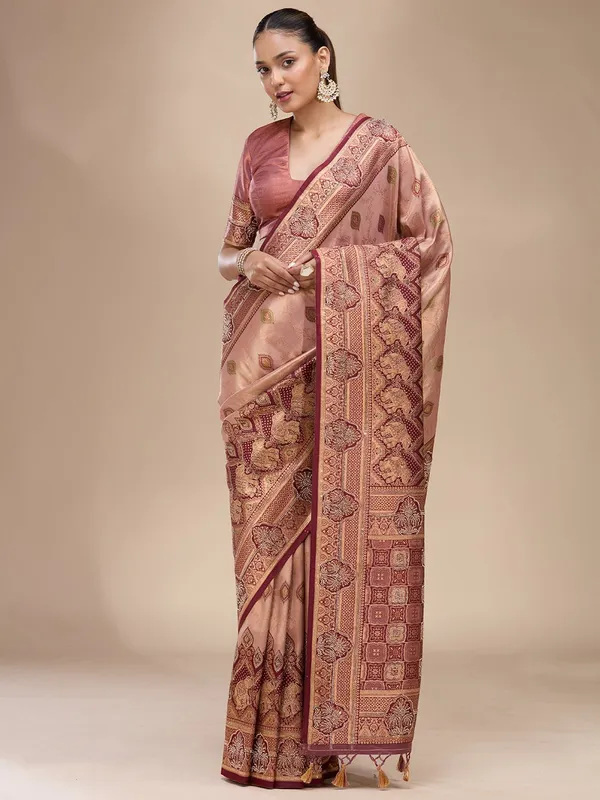 Baby_Pink_Aariwork_Art_Silk_Silk_Saree