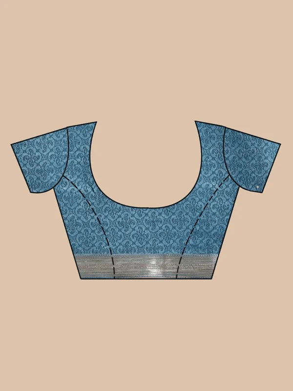 Blue_Stonework_Gold_Silk_Silk_Saree