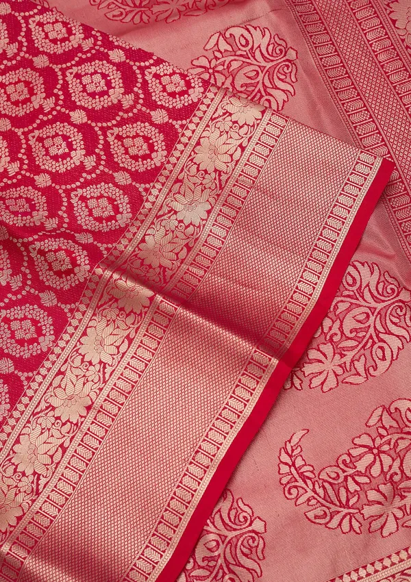 Rani_Pink_Zariwork_Gold_Pure_Silk_Silk_Saree