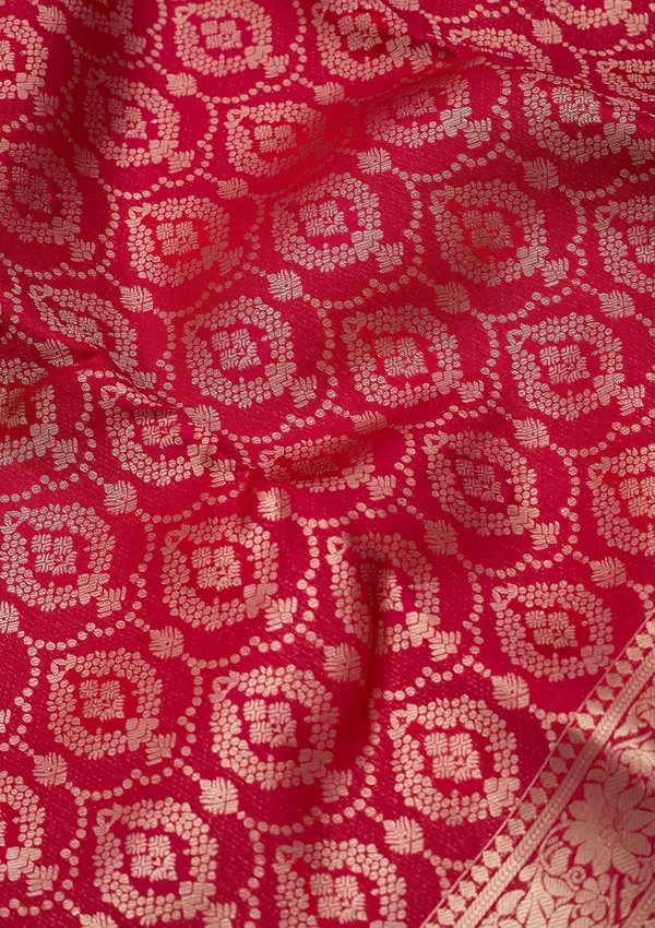 Rani_Pink_Zariwork_Gold_Pure_Silk_Silk_Saree