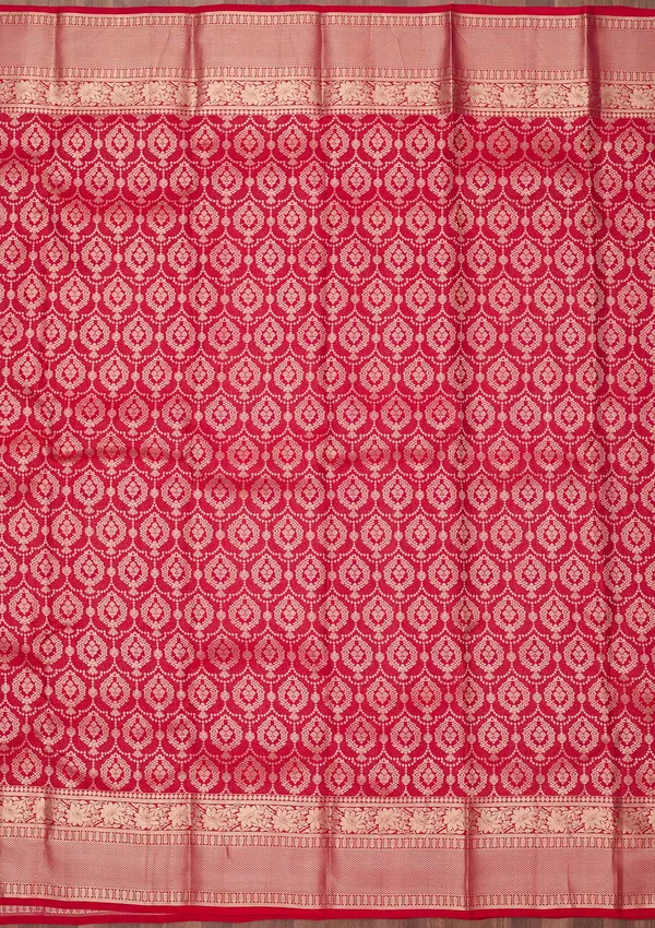 Rani_Pink_Zariwork_Gold_Pure_Silk_Silk_Saree