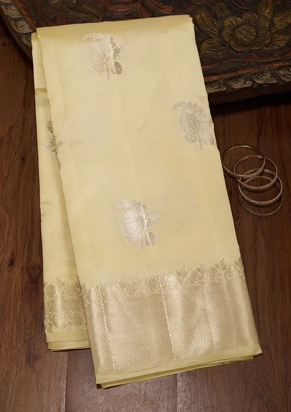 Lemon_Yellow_Zariwork_Gold_Pure_Silk_Silk_Saree