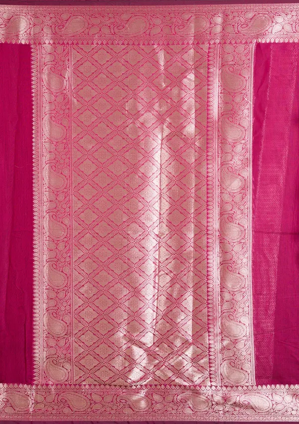 Magenta_Pink_Zariwork_Gold_Art_Silk_Silk_Saree