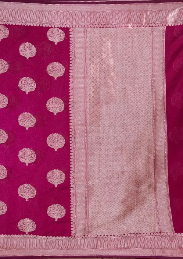 Magenta_Pink_Zariwork_Gold_Art_Silk_Silk_Saree