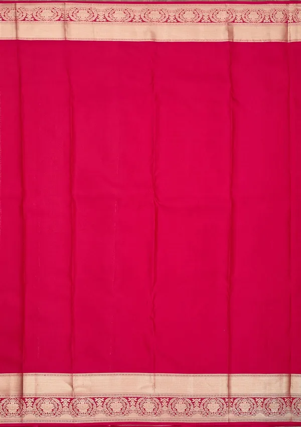 Rani_Pink_Zariwork_Gold_Pure_Silk_Silk_Saree