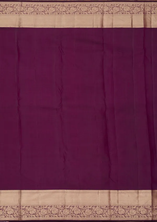 Wine_Zariwork_Gold_Pure_Silk_Silk_Saree