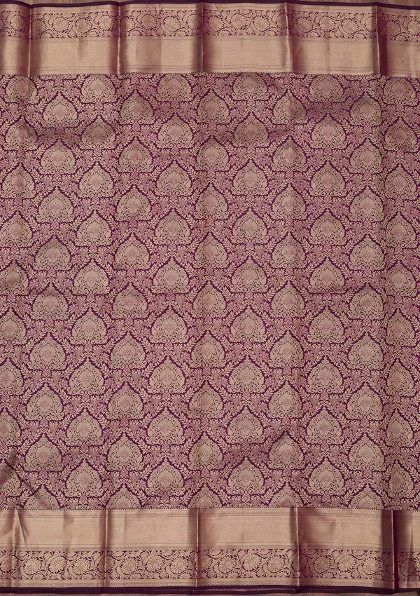 Wine_Zariwork_Gold_Pure_Silk_Silk_Saree