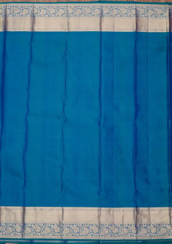 Peacock_Blue_Zariwork_Gold_Pure_Silk_Silk_Saree