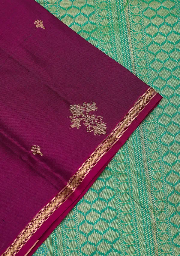 Wine_Zariwork_Gold_Silk_Silk_Saree