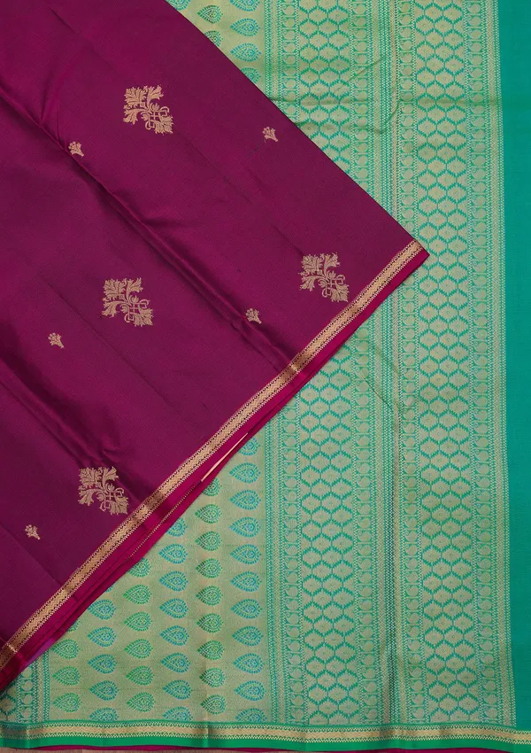 Wine_Zariwork_Gold_Silk_Silk_Saree