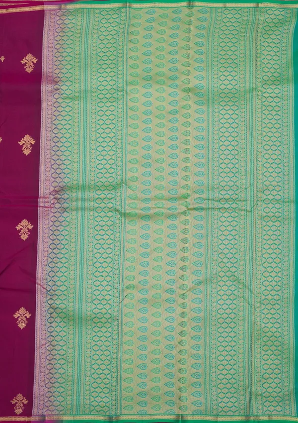 Wine_Zariwork_Gold_Silk_Silk_Saree