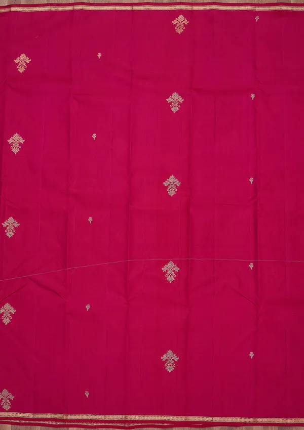 Magenta_Pink_Zariwork_Gold_Silk_Silk_Saree