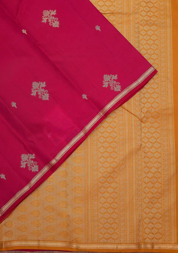 Magenta_Pink_Zariwork_Gold_Silk_Silk_Saree