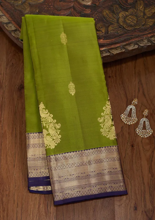 Mehendi_Zariwork_Gold_Silk_Silk_Saree